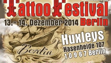tattoo festival berlin 2014 Flyer allstyle tattoo studio laden shop event