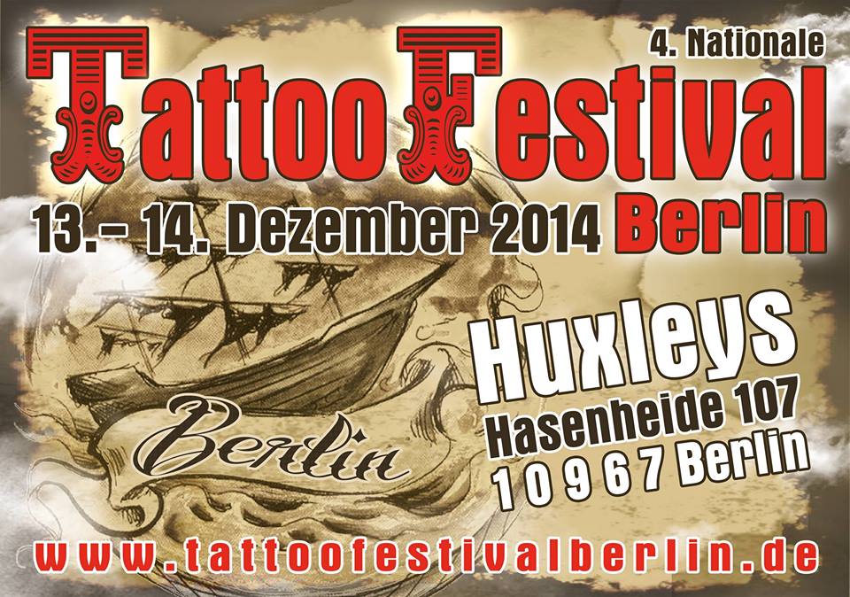 tattoo festival berlin 2014 Flyer allstyle tattoo studio laden shop event