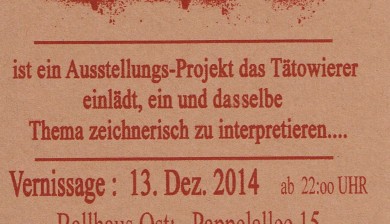 GAT-Flyer Kunst event allstyle tattoo studio berlin laden shop