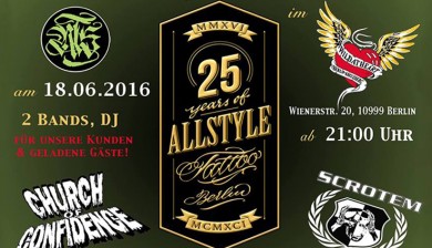 allstyletattoo party flyer 18.06.2016 berlin wildatheart jubilaeum anniversary