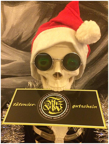skelett chrimstmas weihnachten xmas All Style Tattoo Studio Berlin Ink