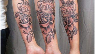 marc lane rose krone crown allstyle all style tattoo berlin ink