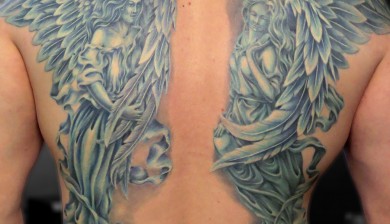 allstyle tattoo berlin ink miss nico backside ruecken angels engel guardian schutz