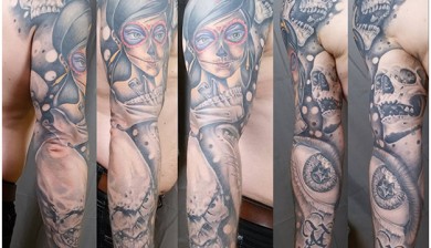 marc lane fullsleeve full sleeve colortattoo color tattoo allstyle berlin