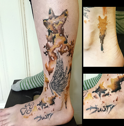 aquarell watercolor hund dog