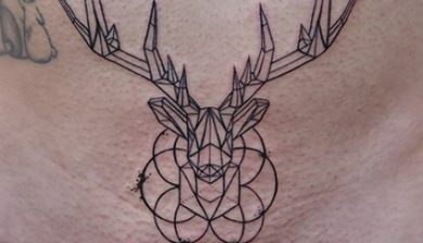allstyletattooberlin allstyletattoo sajosuriel sajotattoo hirsch geweih antlers stag lebensblume lebensblumetattoo floweroflife antlertattoo finelinetattoo geometrictattoos animaltattoo stagtattoo hirschtattoo unterbauchtattoo underbellytattoo