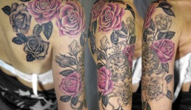 missnico allstyletattooberlin allstyletattoo rosetattoo clocktattoo uhrentattoo taschenuhr realistictattoo blackandgreytattoo colortattoo blackandgreyrealism colorrealism