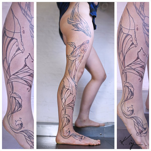 katriningwersentattoo katriningwersen allstyletattooberlin allstyletattoo linework line lineart lineworktattoo fineline finelinetattoo fineart geometric geometrictattoo sketch ocean #oceantattoo water whaletattoo whales maritime waves wavetattoo legtattoo tattoo berlin blackwork tattooart theartoftattoos abstract abstracttattoo fulllegsleeve unbezahltewerbung unpaidads