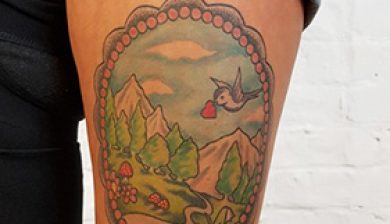 marclane marclanetattoo tattooberlin allstyletattoo allstyletattooberlin berlintattoo colortattoo beintattoo legtattoo thightattoo oberschenkeltattoo tattooinaframe tattooimrahmen rahmentattoo framedtattoo alpentattoo landscapetattoo landschaftstattoo comictattoo idyllictattoo idyllischesattoo girlytattoo girlswithink inkedgirls