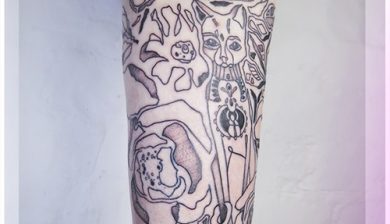 bastet fertilitygoddess fruchtbarkeitsgöttin egyptian mythology cat cattattoo flowertattoo floraltattoo armtattoo linework lineworktattoo fineart fineline finelinetattoo abstractart abstract abstracttattoo blackwork tattooart katriningwersen katriningwersentattoo allstyletattooberlin allstyletattoo
