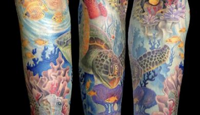 missnico missnicotattoo allstyletattoo allstyletattooberlin germantattooers berlintattoo underwater colortattoo turtletattoo fullsleevetattoo armtattoo unterwassertattoo schildkrötentattoo korallenriff coralreef colorrealismtattoo farbrealismustattoo