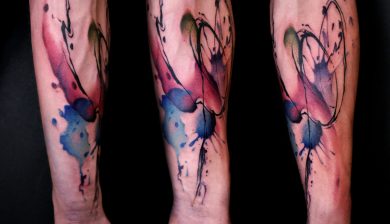 daniswaynetattoo daniswayne allstyletattooberlin allstyletattoo unterarmtattoo forearmtattoo innenarmtattoo aquarelltattoo watercolortattoo farbtattoo colortattoo ornamentaltattoo schnörkeltattoo permanentbeautification ink berlintattooers berlininkers tattoosinberlin
