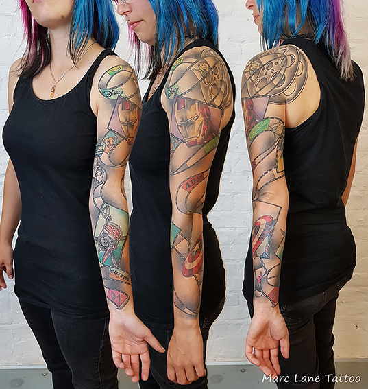 marclane marclanetattoo tattoo sleevetattoo ink colortattoo ironman ironmantattoo minions banana disneytattoos ateam hollywood piratesofthecaribbean simba backtothefuture charliechaplin captainamerica bully bullyparade ottifant marvel marveltattoo dolorean allstyletattoo allstyletattooberlin moviefullsleeve