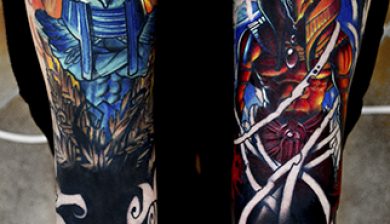 daniswaynetattoo daniswayne allstyletattooberlin allstyletattoo ancientegypt mythology mythologie egyptiangods ägyptischegötter horus seth colortattoo farbtattoo newschooltattoo nuskooltattoo newschool nuschool nuskool newskool farbrealismus unterarmtattoo forearmtattoo