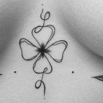 tattoo toughgirls girlswithtattoos clover tattoo tattooberlin finelines finelinetattoo sajo sajotattoo sajosuriel klee linetattoo allstyletattooberlin pretty cutetattoo smalltat smalltattoo underboobtattoo girlswithtats girlietattoo sternumtattoo unterbrusttattoo