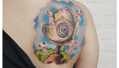 marclanetattoo marclane allstyletattooberlin allstyletattoo brighttattoos farbtattoos colortattoos comictattoo newschooltattoo nuskooltattoo backpiece backtattoo rückentattoo animetattoo castleinthesky dasschlossimhimmel miyazaki tattooslikestickers schulterblatttattoo shoulderbladetattoo