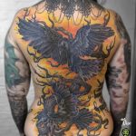 miss nico allstyletattooberlin tattoo inked raven raben backpiece rueckenbild bigtattoo